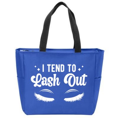 Lash Out Lash Tech Lash Technician Gift Zip Tote Bag