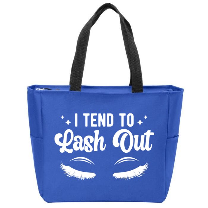 Lash Out Lash Tech Lash Technician Gift Zip Tote Bag