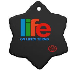 Life On Lifes Terms Narcotics Anonymous Funny Gift Meaningful Gift Na Aa Great Ceramic Star Ornament