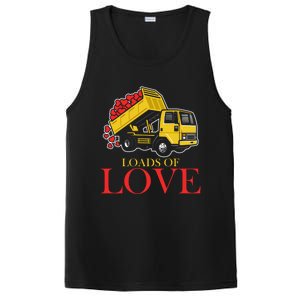 Loads Of Love Truck Construction Worker Valentine's Day Gift PosiCharge Competitor Tank