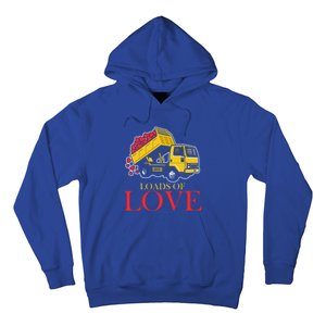 Loads Of Love Truck Construction Worker Valentine's Day Gift Hoodie