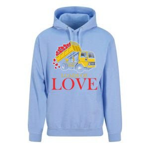 Loads Of Love Truck Construction Worker Valentine's Day Gift Unisex Surf Hoodie