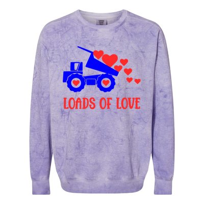 Loads Of Love Truck Driver Friend Friend Valentines Gift Colorblast Crewneck Sweatshirt