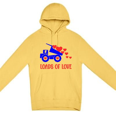 Loads Of Love Truck Driver Friend Friend Valentines Gift Premium Pullover Hoodie