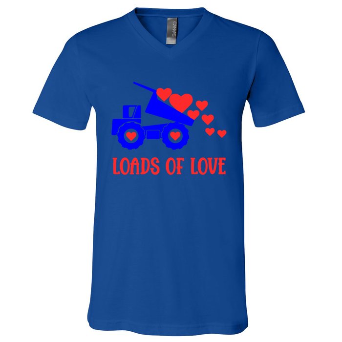 Loads Of Love Truck Driver Friend Friend Valentines Gift V-Neck T-Shirt