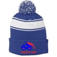 Loads Of Love Truck Driver Friend Friend Valentines Gift Stripe Pom Pom Beanie