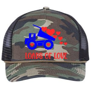 Loads Of Love Truck Driver Friend Friend Valentines Gift Retro Rope Trucker Hat Cap