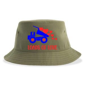 Loads Of Love Truck Driver Friend Friend Valentines Gift Sustainable Bucket Hat