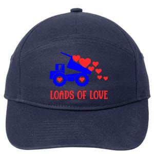 Loads Of Love Truck Driver Friend Friend Valentines Gift 7-Panel Snapback Hat