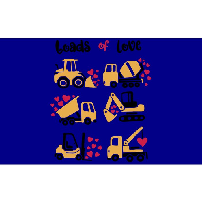 Loads Of Love Construction Trucks Valentine's Day Funny Gift Bumper Sticker