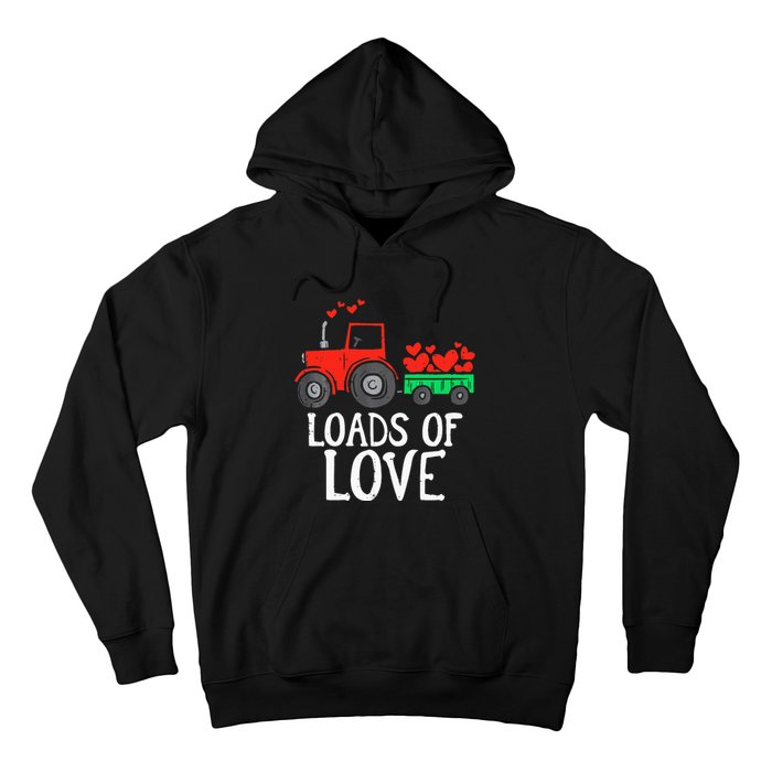 Loads Of Love Tractor Cute Valentines Day Hoodie