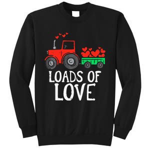 Loads Of Love Tractor Cute Valentines Day Sweatshirt