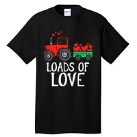 Loads Of Love Tractor Cute Valentines Day Tall T-Shirt