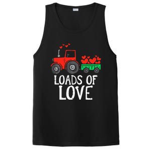 Loads Of Love Tractor Cute Valentines Day PosiCharge Competitor Tank