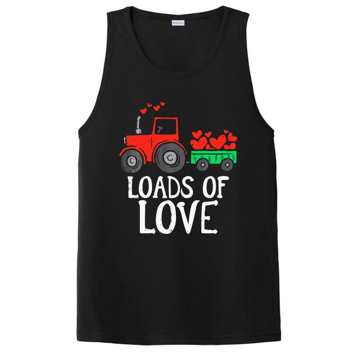 Loads Of Love Tractor Cute Valentines Day PosiCharge Competitor Tank