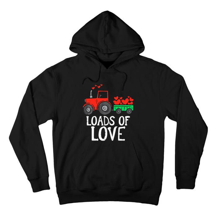 Loads Of Love Tractor Cute Valentines Day Tall Hoodie