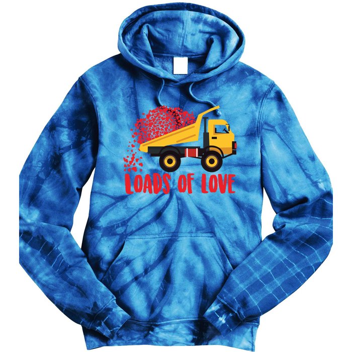 Loads Of Love Cool Construction Funny Gift Tie Dye Hoodie