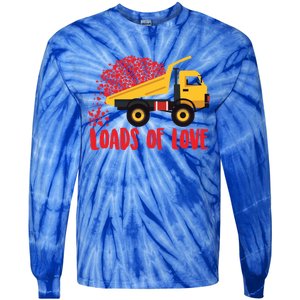 Loads Of Love Cool Construction Funny Gift Tie-Dye Long Sleeve Shirt