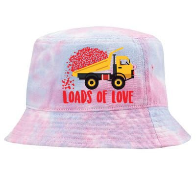 Loads Of Love Cool Construction Funny Gift Tie-Dyed Bucket Hat