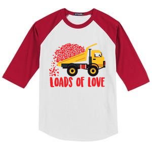 Loads Of Love Cool Construction Funny Gift Kids Colorblock Raglan Jersey