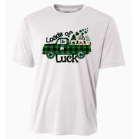 Loads Of Luck St Patrick's Day Lucky Gnome Truck Cooling Performance Crew T-Shirt