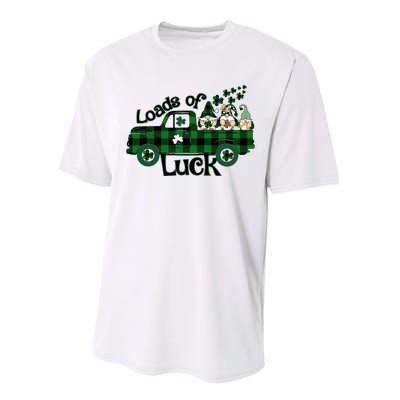 Loads Of Luck St Patrick's Day Lucky Gnome Truck Performance Sprint T-Shirt