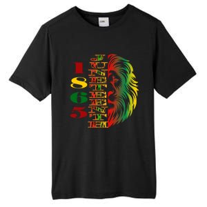 Lion Of Liberation And Freedom 1865 Junenth Ecipation Great Gift Tall Fusion ChromaSoft Performance T-Shirt