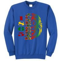 Lion Of Liberation And Freedom 1865 Junenth Ecipation Great Gift Sweatshirt