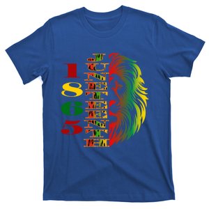 Lion Of Liberation And Freedom 1865 Junenth Ecipation Great Gift T-Shirt