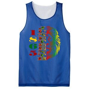 Lion Of Liberation And Freedom 1865 Junenth Ecipation Great Gift Mesh Reversible Basketball Jersey Tank