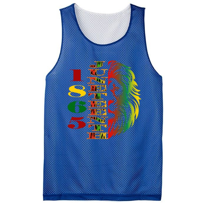 Lion Of Liberation And Freedom 1865 Junenth Ecipation Great Gift Mesh Reversible Basketball Jersey Tank