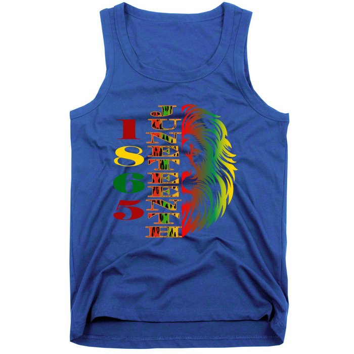 Lion Of Liberation And Freedom 1865 Junenth Ecipation Great Gift Tank Top