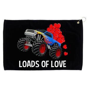 Loads Of Love Monster Truck Valentine's Day Gifts Grommeted Golf Towel