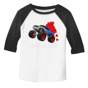 Loads Of Love Monster Truck Valentine's Day Gifts Toddler Fine Jersey T-Shirt