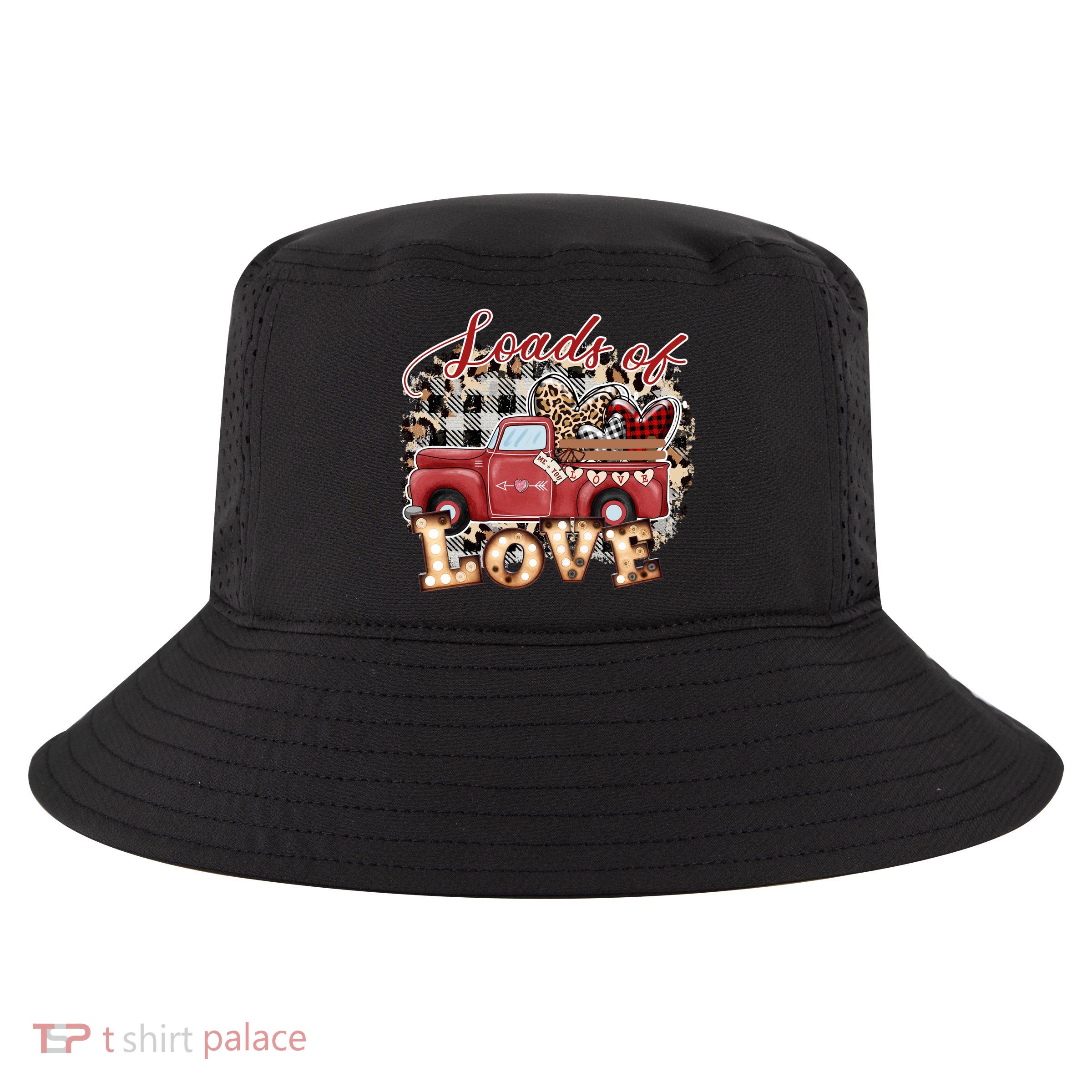 Loads Of Love Cute Vintage Truck Valentines Day Cool Comfort Performance Bucket Hat