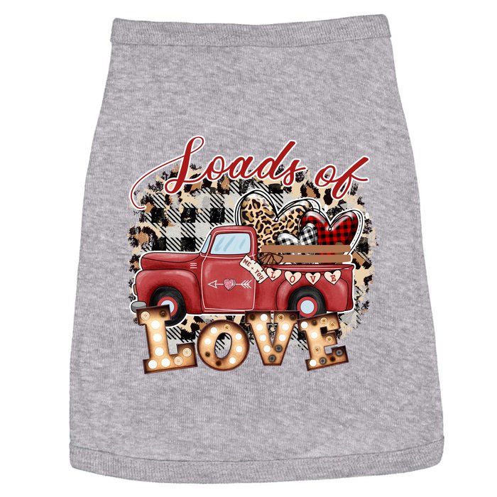 Loads Of Love Cute Vintage Truck Valentines Day Doggie Tank