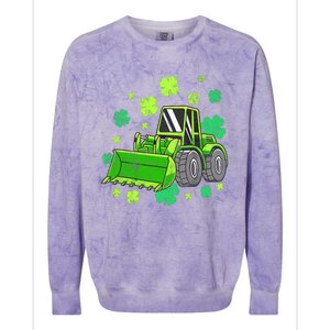 Loads Of Luck Tractor Boy St Patricks Day Colorblast Crewneck Sweatshirt