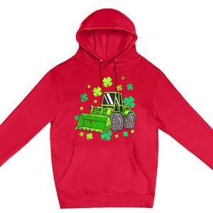 Loads Of Luck Tractor Boy St Patricks Day Premium Pullover Hoodie