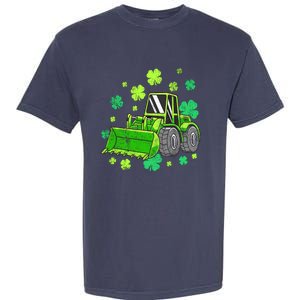 Loads Of Luck Tractor Boy St Patricks Day Garment-Dyed Heavyweight T-Shirt