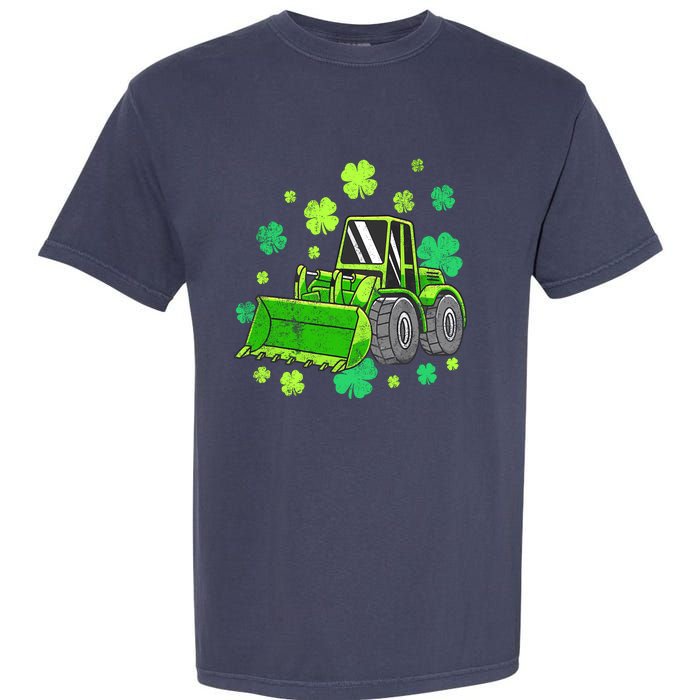 Loads Of Luck Tractor Boy St Patricks Day Garment-Dyed Heavyweight T-Shirt