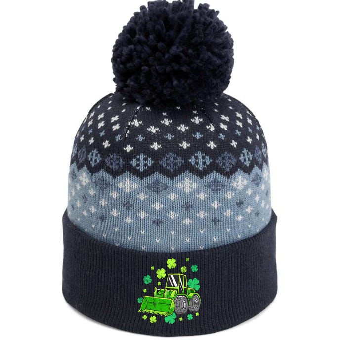 Loads Of Luck Tractor Boy St Patricks Day The Baniff Cuffed Pom Beanie