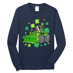 Loads Of Luck Tractor Boy St Patricks Day Long Sleeve Shirt