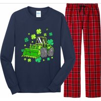 Loads Of Luck Tractor Boy St Patricks Day Long Sleeve Pajama Set