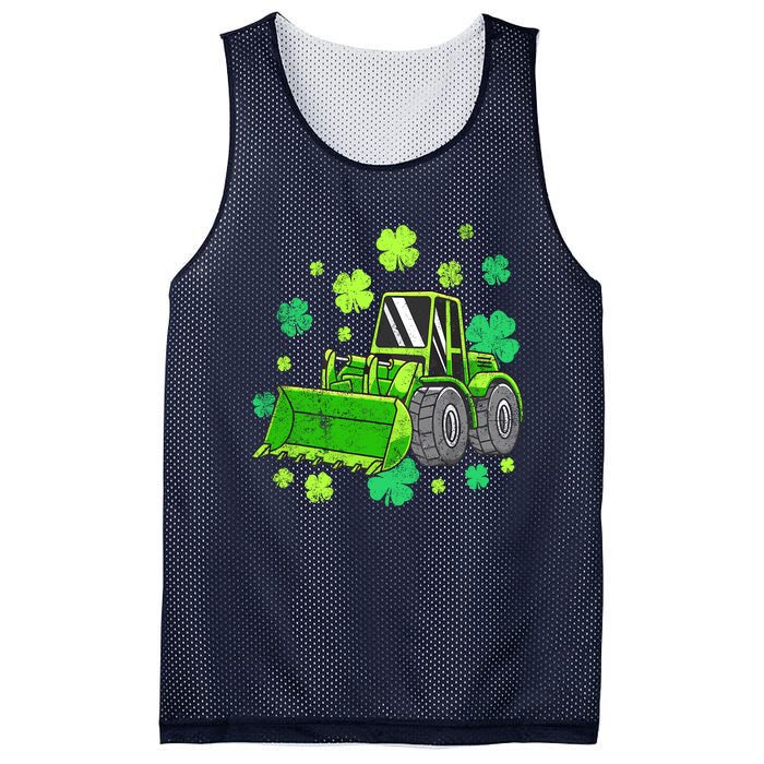 Loads Of Luck Tractor Boy St Patricks Day Mesh Reversible Basketball Jersey Tank