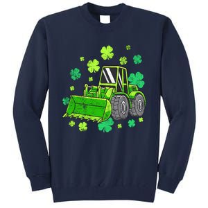 Loads Of Luck Tractor Boy St Patricks Day Tall Sweatshirt