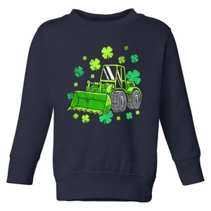 Loads Of Luck Tractor Boy St Patricks Day Toddler Sweatshirt