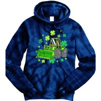 Loads Of Luck Tractor Boy St Patricks Day Tie Dye Hoodie