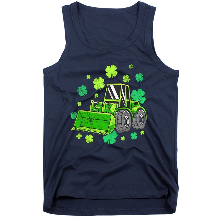 Loads Of Luck Tractor Boy St Patricks Day Tank Top