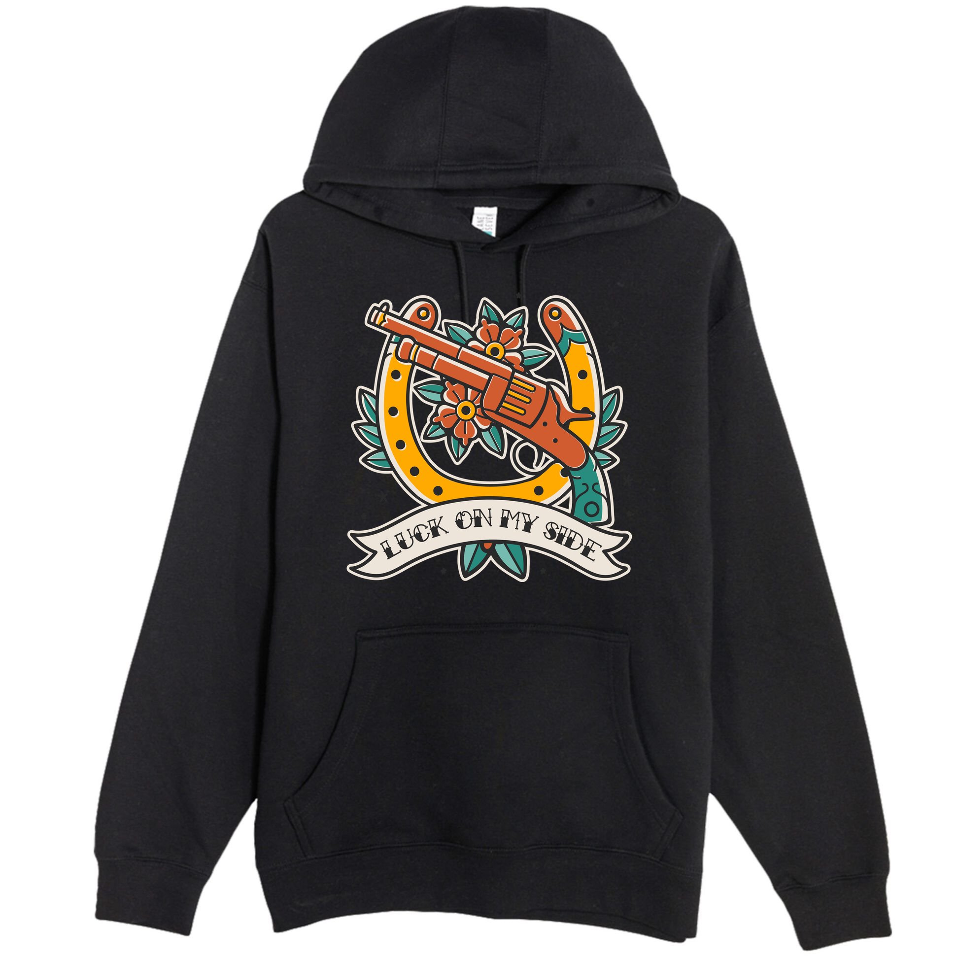 Luck On My Side Gun Premium Pullover Hoodie
