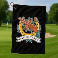 Luck On My Side Gun Golf Towel